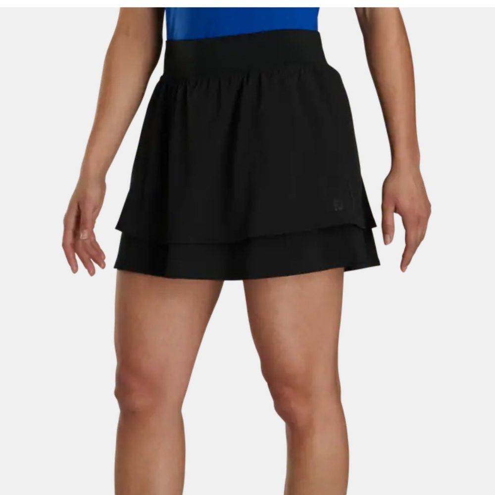Footjoy Lightweight Woven Black Layered Skort